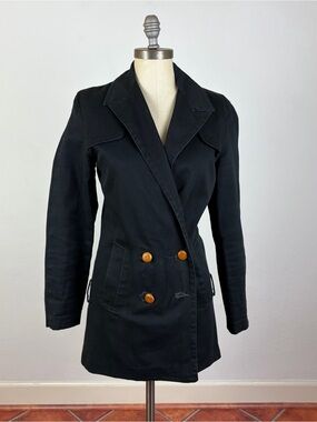 Opening Ceremony Black Pea Coat